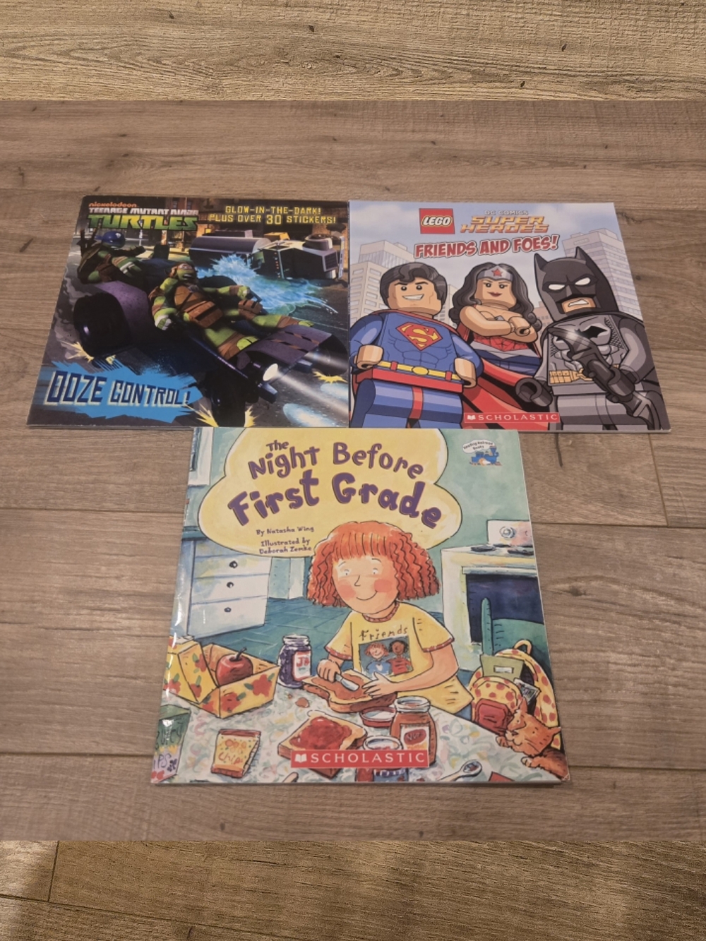 BUNDLE: Kids Choice! LEGO Super Heroes, TMNT & Back-to-School! 1st Grade Reading